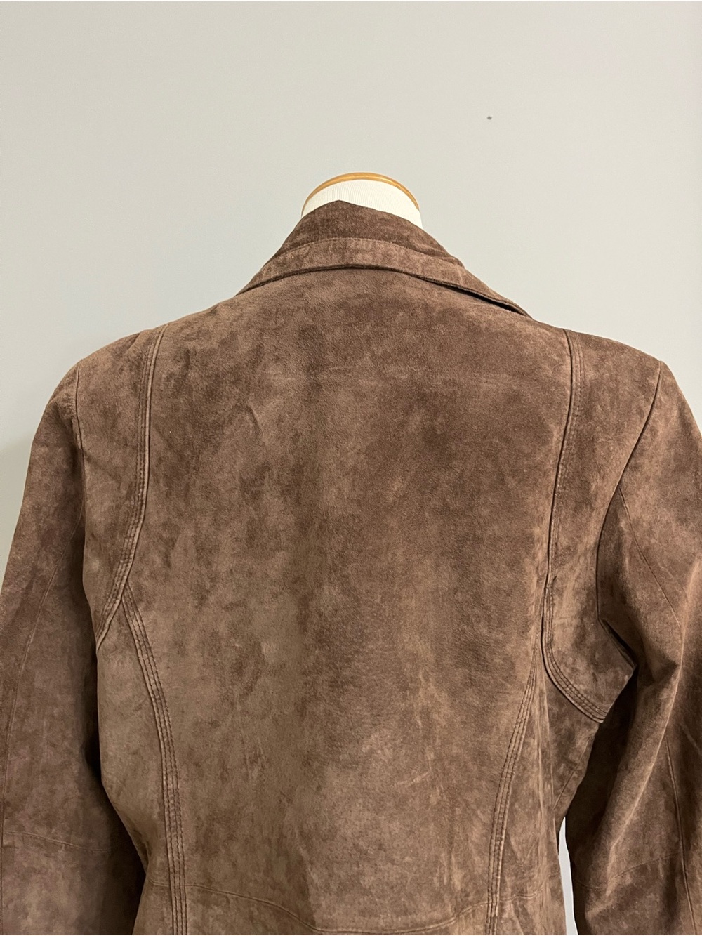 Vintage Y2K Cherokee Brown Suede Blazer Jacket Size XL - Picture 9 of 11
